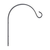 Panacea Products 259394 6 in. Curved Hanging Plant Bracket, Black Steel
