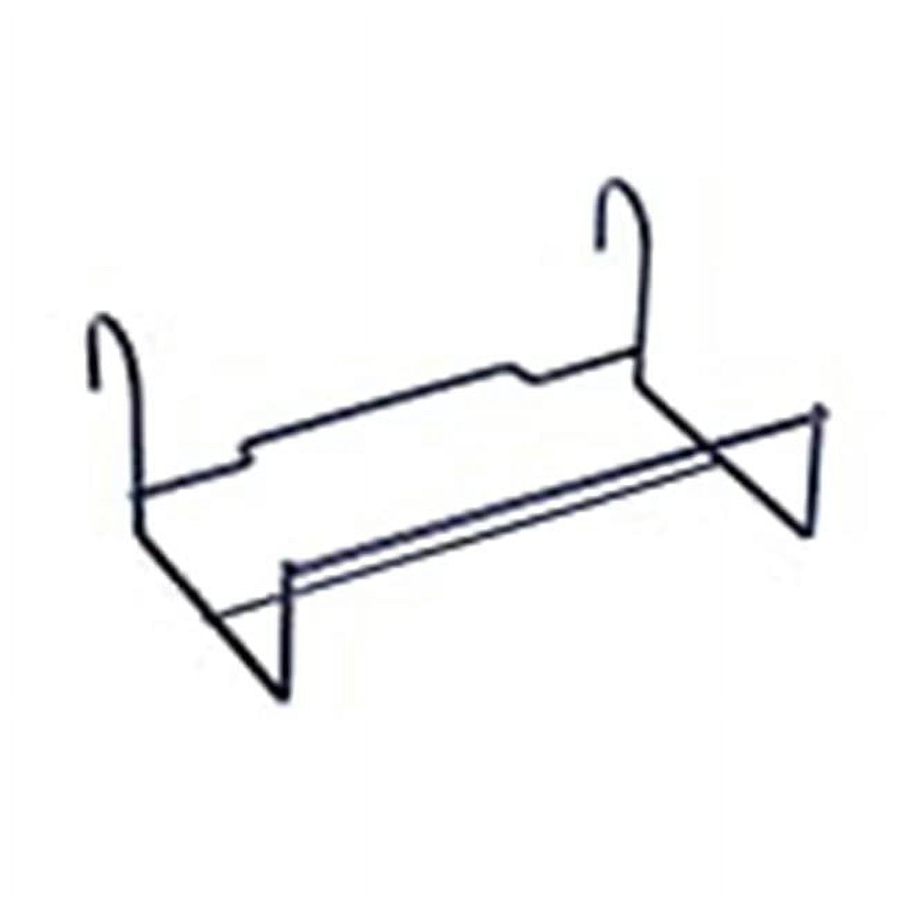 Black Metal Over-the-Rail Flower Box Holder