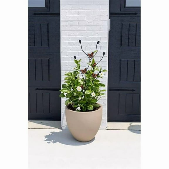 Panacea Products 83707 40 in. Monarch Butterflies Twig Pot Trellis - White - Case of 5
