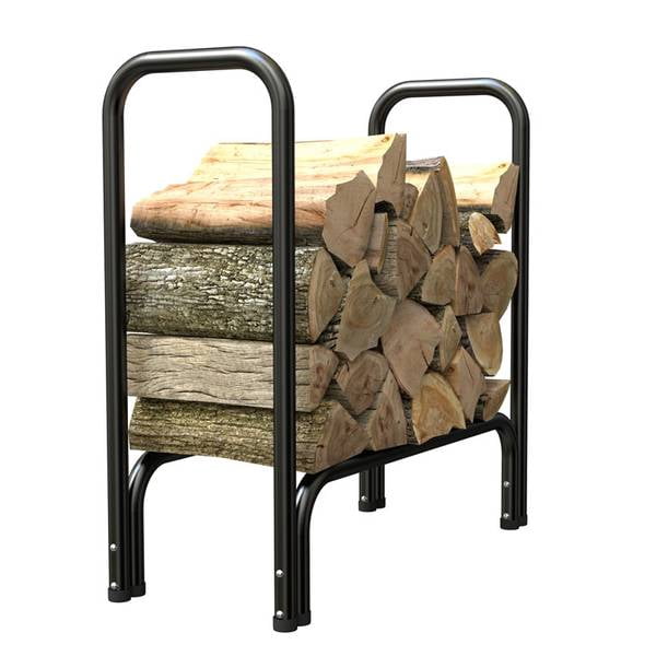 Steel Logging Chain Rack Panacea Products 4565552 2 ft. Black Steel Log Rack Tube - Walmart.com