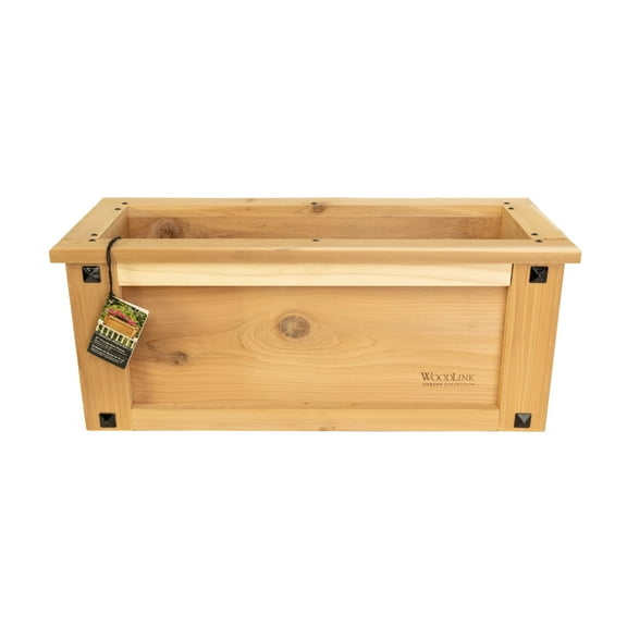 Panacea Products Cedar Over-The-Rail Planter, 30 in