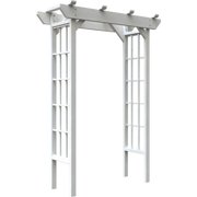 Panacea Products 81743 Chesapeake Wood Arbor - White - 84 in.