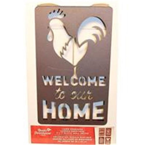 Panacea Products 82690 11 x 17 in. Engraved Rustic Wall Decor