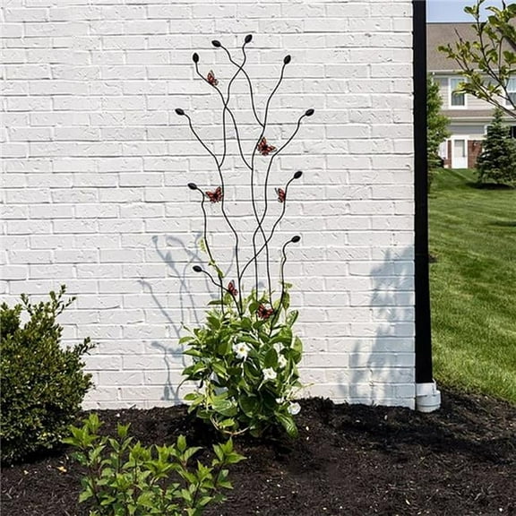 Panacea Products 83706 80 in. Monarch Butterflies Twig Trellis