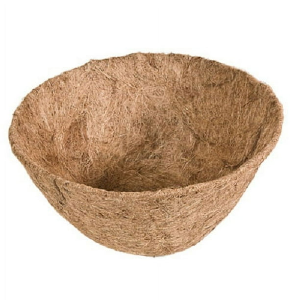 Panacea Products 88592GT 7 14 Inch Round Pre-Formed Coco Fiber Liner Hanging Basket Liner - Quantity of 2