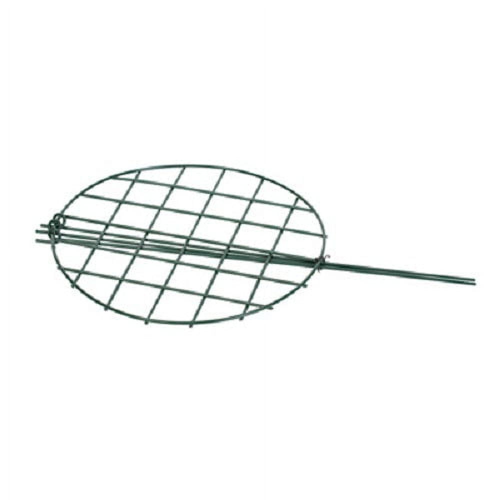Panacea Products 89323GT 20" x 14" Green Steel Plant Support Grow Thru Ring - Quantity of 6