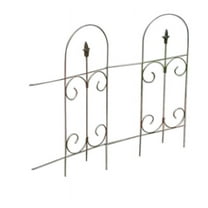Panacea Products 89373 97" x 32" Living Accents Black Garden Fence