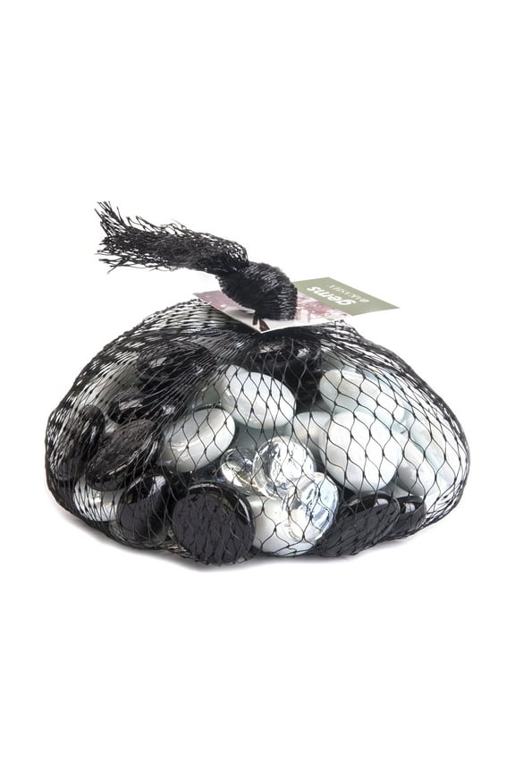 Products Decorative Black & White Glass Gems 12 oz. Bag