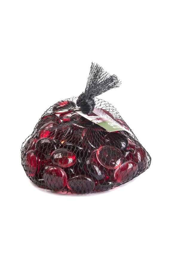 Products Decorative Ruby Red Glass Gems, 12 oz. Bag