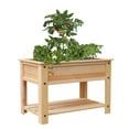 thumbnail image 1 of Panacea Cedar Elevated Garden Bed with Shelf, Raised Planter for Patio or Deck, 1 of 5