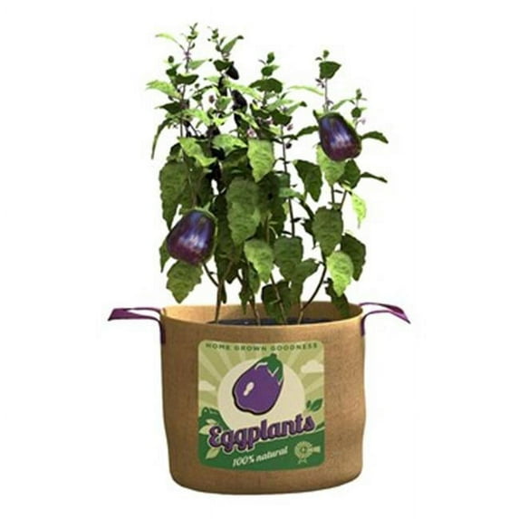 Panacea Products PAN84384 18 x 14.5 in. 15 gal Grow Bag Eggplant