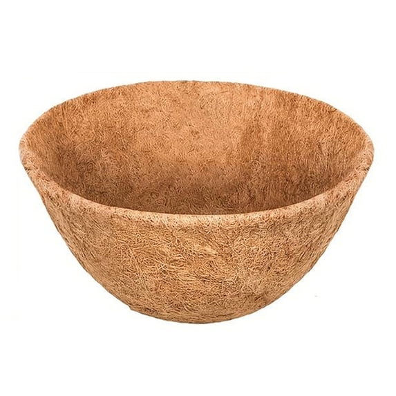 Panacea Round Coco Fiber Liner Insert for Outdoor Hanging Planters & Baskets, 10"