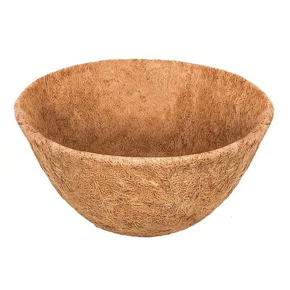 Panacea Round Coco Fiber Liner Insert for Outdoor Hanging Planters & Baskets, 10"