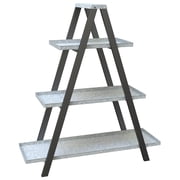 Panacea 14 x 39 x 44.5 3-Tier Multicolor Steel Modern Farmhouse Plant Stand