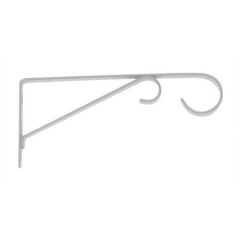 Panacea White Steel 12 in. H Straight w/Loop Plant Hook Panacea White Steel 12 in. H Straight w/Loop Plant Hook