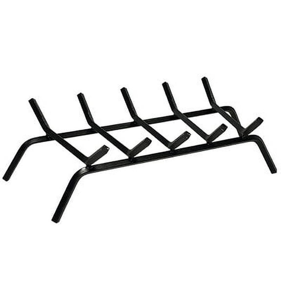 Panacea Wrought Iron Five Bar Fireplace Grate, Black, 23