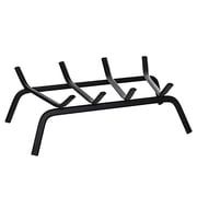Panacea Wrought Iron Four Bar Fireplace Grate, Black, 17.75"