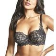 thumbnail image 1 of Panache Allure Stretch Lace Full Cup Underwire Bra (10765),30GG,Black/Latte, 1 of 5