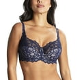 thumbnail image 1 of Panache Allure Stretch Lace Full Cup Underwire Bra (10765),34G,Navy, 1 of 5