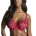 thumbnail image 1 of Panache Allure Stretch Lace Full Cup Underwire Bra (10765),40H,Raspberry, 1 of 5