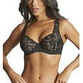 thumbnail image 1 of Panache Amour Hi Apex Balconnet Underwire Bra (11141),36J,Black, 1 of 6