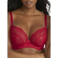 thumbnail image 1 of Panache Ana Lace Plunge Underwire Bra (9396),30F,Salsa Red, 1 of 6