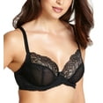 thumbnail image 1 of Panache Ana Lace Plunge Underwire Bra (9396),34H,Black, 1 of 8