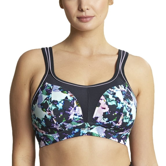 Panache Boundless Racerback Non-Wire Sports Bra (7341),28GG,Watercolor