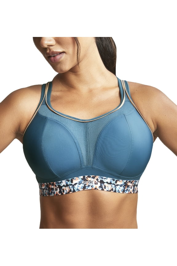Boundless Racerback Non-Wire Sports Bra (7341B),34FF,Animal Abstract