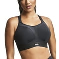 thumbnail image 1 of Panache Boundless Racerback Non-Wire Sports Bra (7341B),36E,Black/Black, 1 of 6