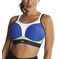 thumbnail image 1 of Panache Boundless Racerback Non-Wire Sports Bra (7341B),38GG,Blue, 1 of 7