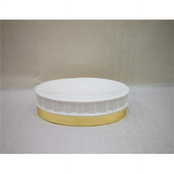 Panache Ceramic & Gold Soap Dish