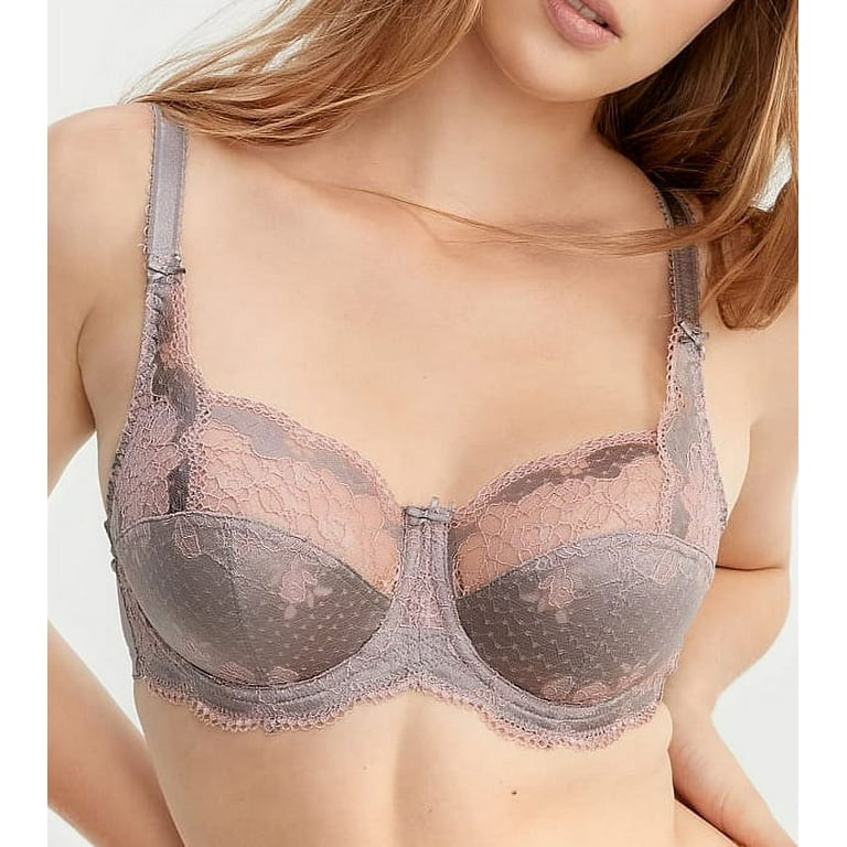 Panache Clara Full Cup Underwire Bra (7255),36GG,Opal Grey 