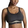 thumbnail image 1 of Panache Freedom Racerback Non-Wire Non-Padded Sports Bra (7344),28HH,Black/Chalk, 1 of 6