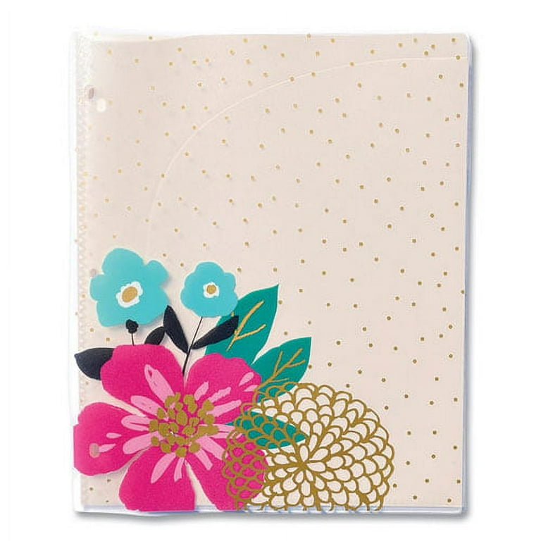 Panache Glossy 3-Hole Punched 6-Pocket Folder, 11 x 8.5, Assorted Panache Glossy 3-Hole Punched 6-Pocket Folder, 11 x 8.5, Assorted