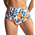 thumbnail image 1 of Panache High Waist Belted Swim Brief (SW1845),18-2XL,Sicily Print, 1 of 5