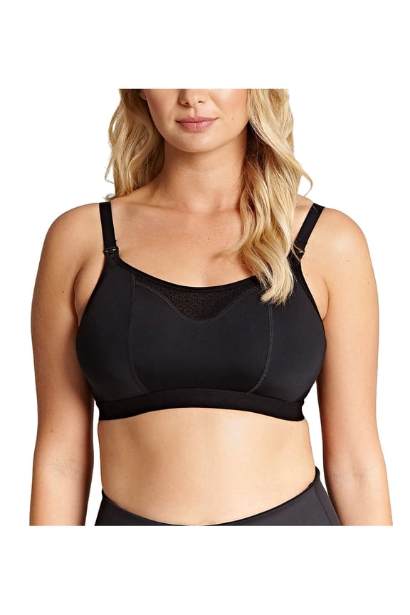 Katherine Non-Wire Molded Crop Nursing Bra (10391),34D,Black