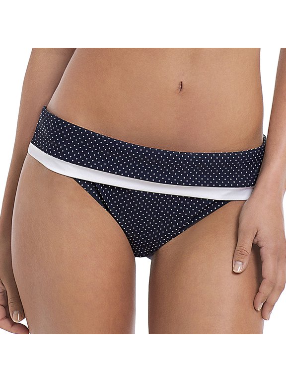 NAVY SPOT Britt Fold Bikini Swim Brief, US 2X-Large, UK 18