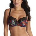 thumbnail image 1 of Panache Nina Balcony Underwire Bra (10941),30J,Black/Floral, 1 of 7