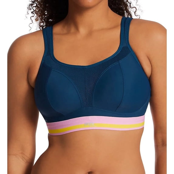Panache Non-Wire Sports Bra (7341),32G,Retro Navy