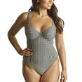 thumbnail image 1 of Panache Paloma Balcony Underwire Swimsuit (SW1720),36FF,Black Gingham, 1 of 5
