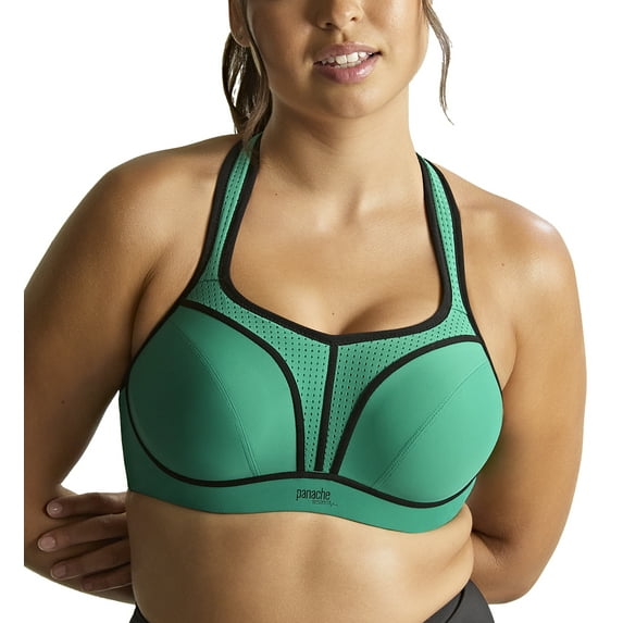 Panache Power Underwire Sports Bra (5021),32DD,Green