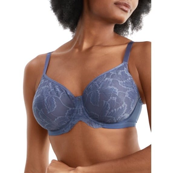 Panache Radiance Molded Nonpadded Underwire Bra (10461),36G,Steel Blue