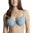 thumbnail image 1 of Panache Rocha Low Front Balconnet Underwire Bra (10341),28F,Stone Blue, 1 of 4
