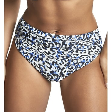 Panache Serengeti Midi Gathered Swim Pant (SW1656),18-2XL,Blue Animal