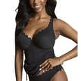 thumbnail image 1 of Panache Spirit Selena Plunge Underwire Tankini (SW1781),30H,Black, 1 of 5