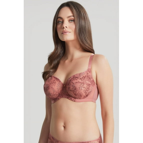 Panache Tango Luxe Underwire Balconette Bra (9076),34H,Sunset