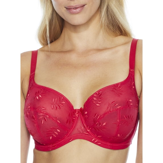 Panache Tango Underwire Balconette Bra (9071),32J,Rouge