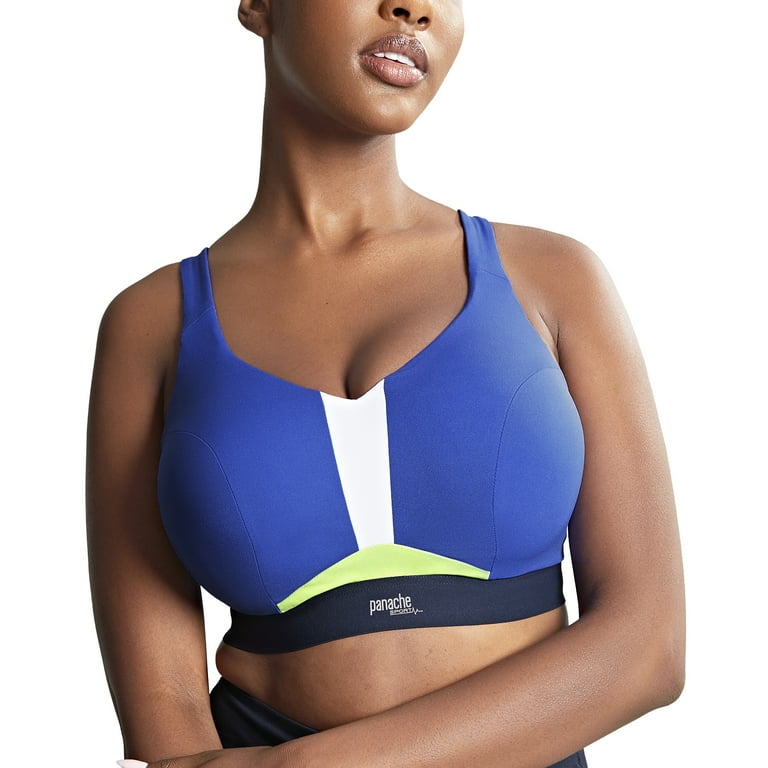 Panache Endurance Ultra Perform Non padded Underwire Sports Bra 5022 34HH Blue