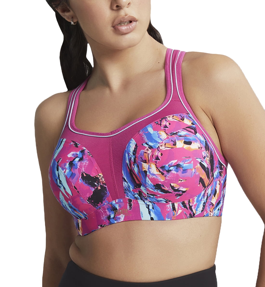 Panache Underwire Sports Bra (5021),36G,Abstract Orchid